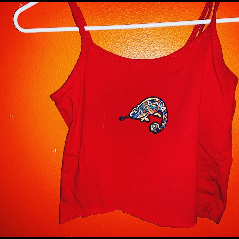 Custom Made Chameleon Crop Tank